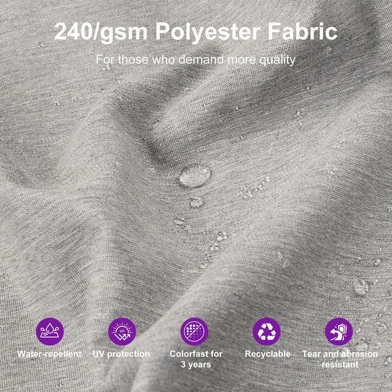 PURPLE LEAF UV50+ Fade Resistant Patio Cantilever Umbrella with Recycled Fabric