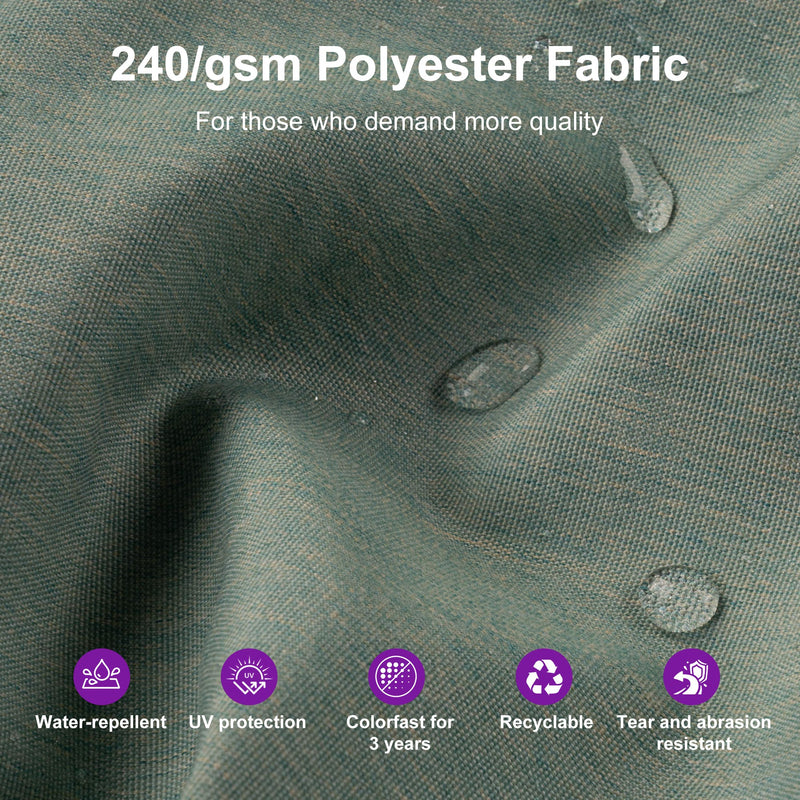 PURPLE LEAF UV50+ Fade Resistant Patio Cantilever Umbrella with Recycled Fabric