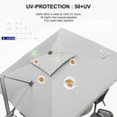 PURPLE LEAF UV50+ Fade Resistant Cantilever Umbrella, Patio Umbrellas with Base