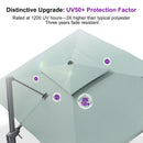 PURPLE LEAF UV50+ Fade Resistant Cantilever Umbrella, Patio Umbrellas with Base
