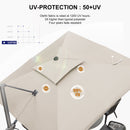 PURPLE LEAF UV50+ Fade Resistant Cantilever Umbrella, Patio Umbrellas with Base