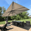 PURPLE LEAF UV Resistant Left-right Tilting Patio Umbrella Swivel Outdoor Umbrella