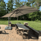 PURPLE LEAF UV Resistant Left-right Tilting Patio Umbrella Swivel Outdoor Umbrella