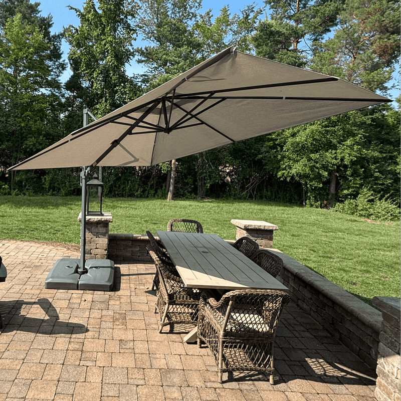 PURPLE LEAF UV Resistant Left-right Tilting Patio Umbrella Swivel Outdoor Umbrella