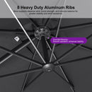 PURPLE LEAF UV Resistant Affordable Patio Outdoor Umbrella with Recycled Fabric