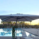 PURPLE LEAF UV Resistant Left-right Tilting Patio Umbrella Swivel Outdoor Umbrella