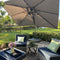 PURPLE LEAF UV Resistant Left-right Tilting Patio Umbrella Swivel Outdoor Umbrella