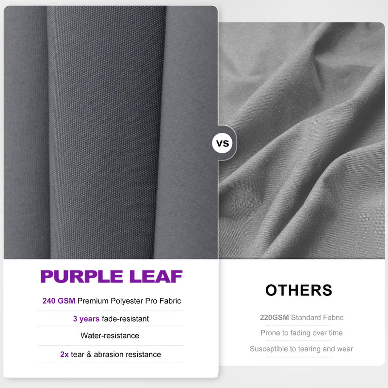 PURPLE LEAF UV Resistant Left-right Tilting Patio Umbrella Swivel Outdoor Umbrella