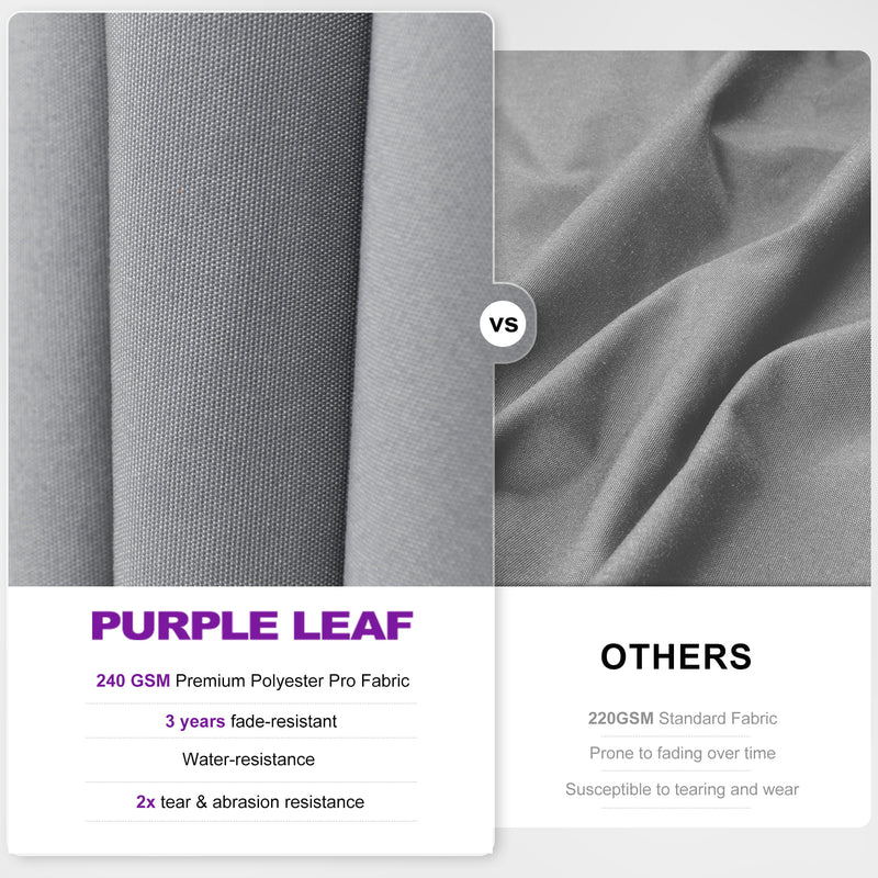 PURPLE LEAF UV Resistant Left-right Tilting Patio Umbrella Swivel Outdoor Umbrella