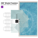 PURPLE LEAF UV Resistant Affordable Patio Outdoor Umbrella with Recycled Fabric