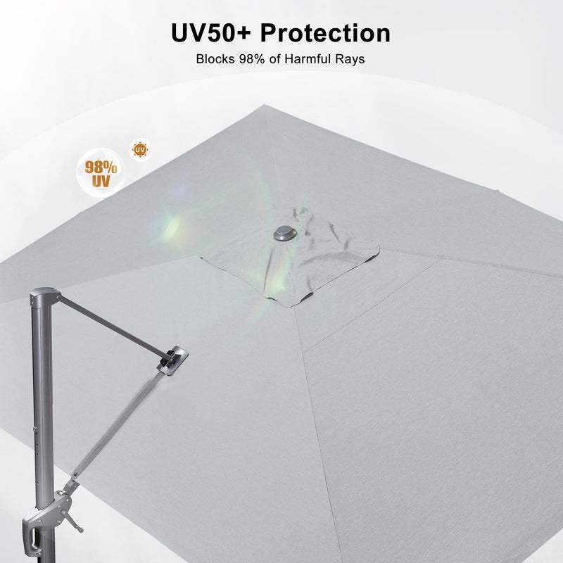 PURPLE LEAF UV Resistant Patio Umbrella Affordable Outdoor Umbrella with Base