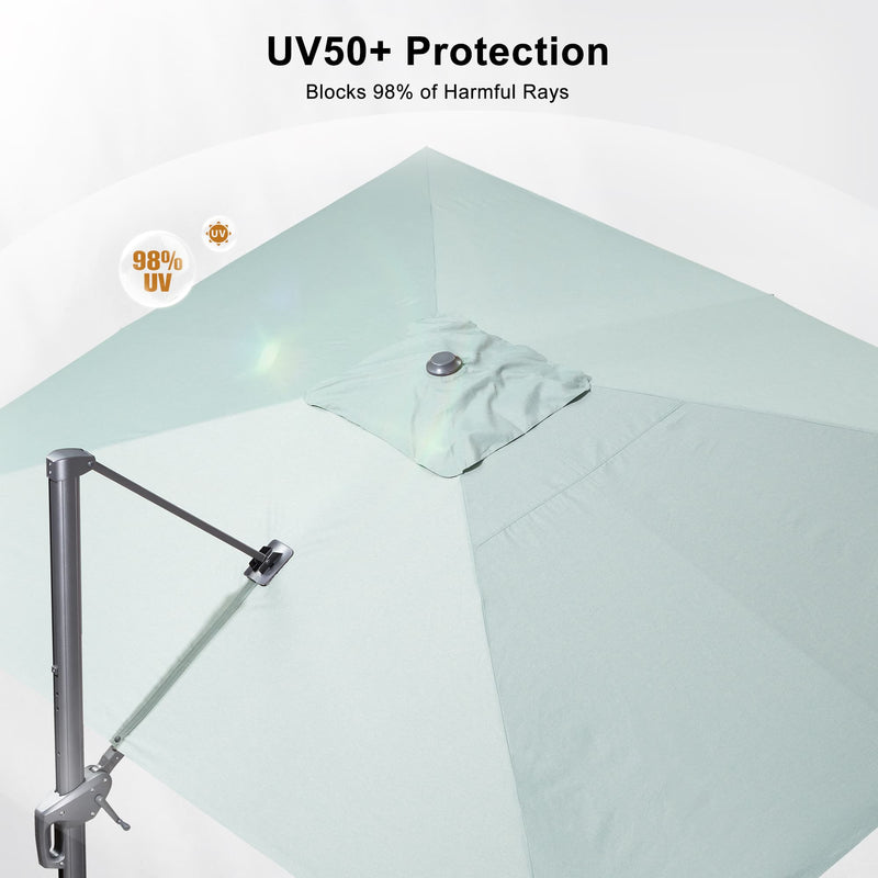 PURPLE LEAF UV Resistant Patio Umbrella Affordable Outdoor Umbrella with Base