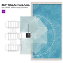 PURPLE LEAF UV Resistant Patio Umbrella Affordable Outdoor Umbrella with Base