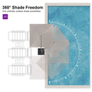 PURPLE LEAF UV Resistant Patio Umbrella Affordable Outdoor Umbrella with Base