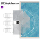 PURPLE LEAF UV Resistant Patio Umbrella Affordable Outdoor Umbrella with Base