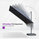 PURPLE LEAF UV Resistant Patio Umbrella Affordable Outdoor Umbrella with Base