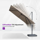 PURPLE LEAF UV Resistant Patio Umbrella Affordable Outdoor Umbrella with Base