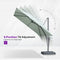 PURPLE LEAF UV Resistant Patio Umbrella Affordable Outdoor Umbrella with Base