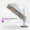 PURPLE LEAF UV Resistant Patio Umbrella Affordable Outdoor Umbrella with Base