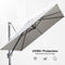 PURPLE LEAF UV Resistant Patio Umbrella Affordable Outdoor Umbrella with Base