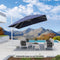 PURPLE LEAF Best White Patio Rotating Umbrella Swivel Outdoor Umbrellas