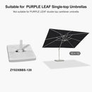 PURPLE LEAF OPEN BOX White Patio Cantilever Umbrella Base ZY02XBBS