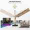 PURPLE LEAF Wood Grain Patio Umbrella with Base, Large Cantilever Umbrella for Garden