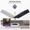 PURPLE LEAF Wood Grain Patio Umbrella with Base, Large Cantilever Umbrella for Garden