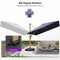 PURPLE LEAF Wood Grain Patio Umbrella with Base, Large Cantilever Umbrella for Garden