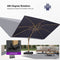 PURPLE LEAF Wood Grain Patio Umbrella with Base, Large Cantilever Umbrella for Garden