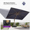 PURPLE LEAF Wood Grain Cantilever Patio Umbrella Aluminum Outdoor Umbrellas - Purple Leaf Garden