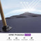 PURPLE LEAF Wood Grain Patio Umbrella with Base, Large Cantilever Umbrella for Garden