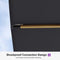 PURPLE LEAF Wood Grain Patio Umbrella with Base, Large Cantilever Umbrella for Garden