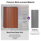 PURPLE LEAF SUNBRELLA Cantilever Umbrella Deluxe Wood Pattern Patio Umbrella