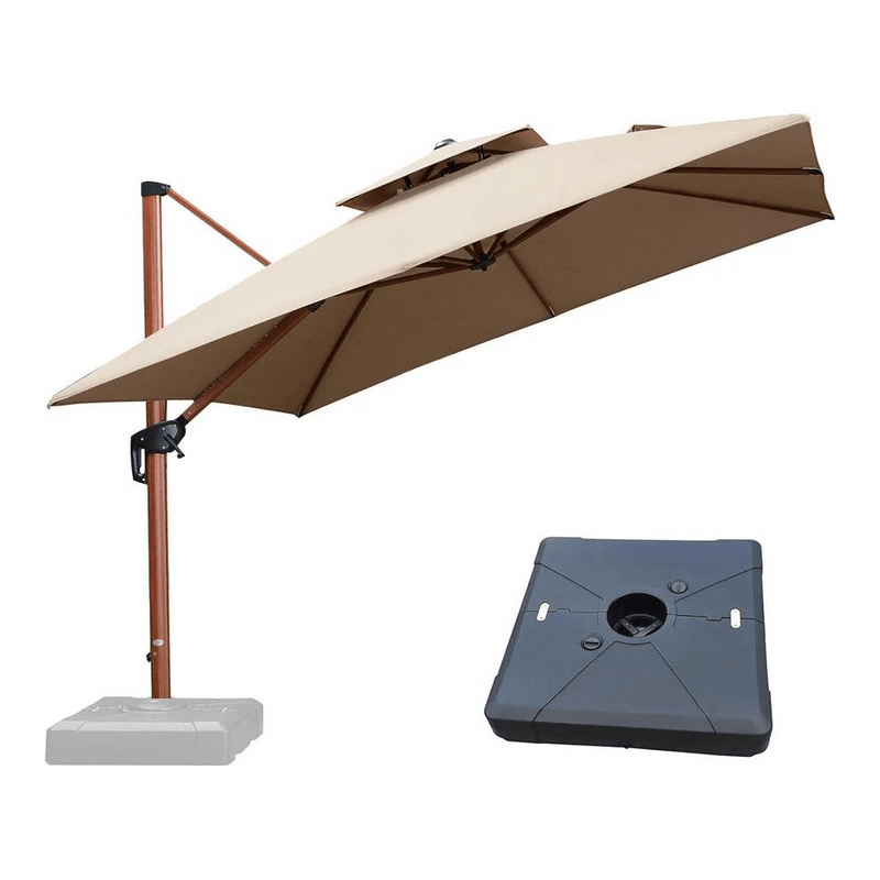 PURPLE LEAF Patio Cantilever Umbrella Weighted Base ZYBASE-5