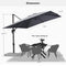 PURPLE LEAF Affordable Patio Umbrella with Base, Square and Rectangular Outdoor Umbrella