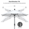 PURPLE LEAF Crank and Tilt Table Umbrella Outdoor Patio Market Umbrella with Visible Hand Crank System