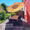 PURPLE LEAF Round Cantilever Patio Umbrella Heavy Duty Umbrella for Porch Garden Pool