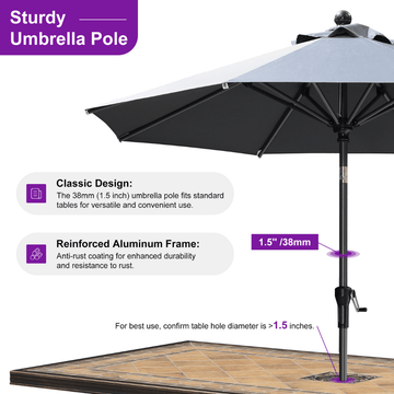 best crank and tilt patio umbrella 10' Round Tilting button connector helps protect Color:PROLOGUE TC-4 feed-sl-freight shipping Lululemon – Lemon Beirut