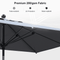 PURPLE LEAF Crank and Tilt Table Umbrella Outdoor Patio Market Umbrella with Visible Hand Crank System
