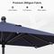 PURPLE LEAF Crank and Tilt Table Umbrella Outdoor Patio Market Umbrella with Visible Hand Crank System