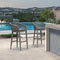 PURPLR LEAF Bar Stools Chair Set of 2, Rattan and Aluminum Frame with Comfortable Cushion