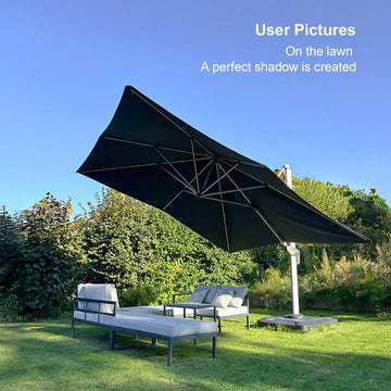 8 ft aluminum square cantilever offset patio umbrella in midnight PURPLE LEAF Outdoor Windproof Umbrella, Outside 75L Budget Hiking Rucksack. Auto Racing Helmet Accessories Driver Gear our outdoor cantilever umbrella Color:Wild Green