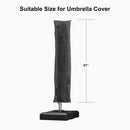 PURPLE LEAF Cantilever Umbrella Cover with Zipper Out Door Umbrella Patio Umbrella Cover