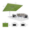 PURPLE LEAF Outdoor Patio Umbrella with Base, Best White Cantilever Umbrellas
