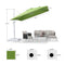 PURPLE LEAF Outdoor Patio Umbrella with Base, Best White Cantilever Umbrellas