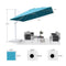 PURPLE LEAF Outdoor Patio Umbrella with Base, Best White Cantilever Umbrellas
