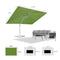 PURPLE LEAF Outdoor Patio Umbrella with Base, Best White Cantilever Umbrellas
