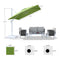 PURPLE LEAF Outdoor Patio Umbrella with Base, Best White Cantilever Umbrellas