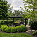 PURPLE LEAF Caesar Outdoor Louvered Pergola Patio Sun Shade Shelter with Adjustable Hardtop Patio Pergola Grey